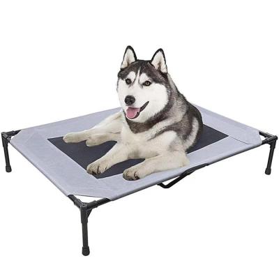 China Cooling L 2021 Hot Selling Amazon Pet Bed In Amazon Painted Metal Pipe Oxford Cloth Double-Layer Mesh Large Size for sale