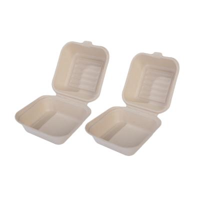 China Freshness Preservation 100% Biodegradable Disposable Sugarcane Bagasse Take Away Food Containers for sale