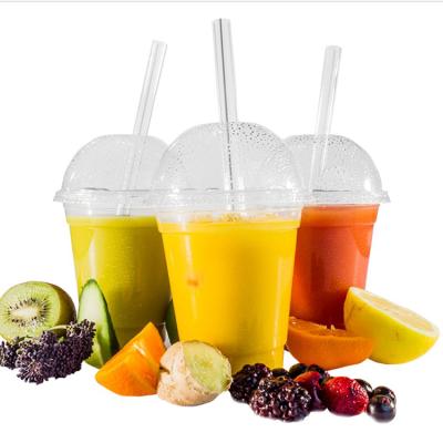 China Custom print stocked 16oz biodegradable disposable plastic cooffee reusable clear plastic cup for party for sale