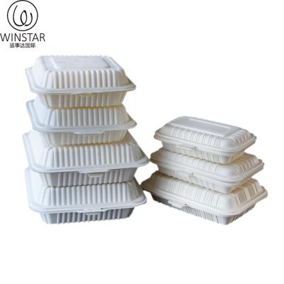 China Freshness Preservation Customized Size Biodegradable Take Out Disposable Cornstarch PP Food Containers For Food Packaging for sale