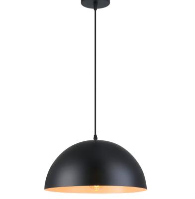 China 2018 New Design E27 Cavity Unique Art Pendant Light Modern Black Pendant Light Kitchen for sale