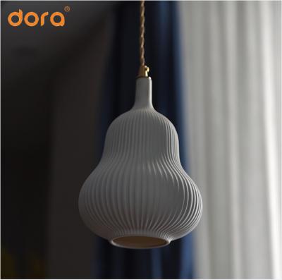 China Modern Creative Ceramic Personalized Retro Squash Chandelier Living Room Lamp Dining Room Lamp Lighting for sale