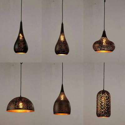 China Creative Unique Art New Design Moroccan Hollow Iron Chandelier Lighting Modern Home Lighting Hanging Light/Pendant Lamp for sale