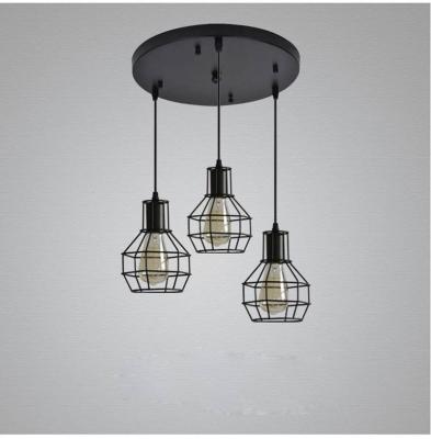 China Unique New Design Modern Iron Cage Ceiling Lamp Steel Cage Pendant Shades For Cafe for sale