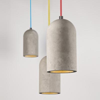 China Vintage Factory Supply Decorative Cement Pendant Lamp Fancy Lighting Industrial Concrete Attic Pendant Lighting for sale