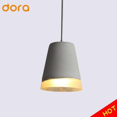 China Decorative Vintage Concrete Pendant Light in Gray Finish, Industrial Mini Ceiling Hanging Cement Pendant Light Fixture for Kitchen Island for sale