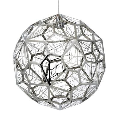 China Unique Modern Art Etch Web Linghting Industrial Lights Stainless Steel Shade Home Decor Lamp Fixtures Modern Pendant Kitchen/Pendant Lamp for sale