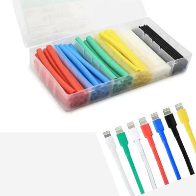 China 200Pcs Joint 200Pcs USB Electrical Wire Cable Environmental Electrical Insulation Material Eco-friendly Heat Shrinkable Tubing for sale