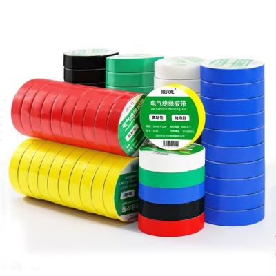 China 20m PVC Waterproof And Cold Resistant Black Color Electrical Tape , Strong Adhesive Electrical Insulation Tape for sale