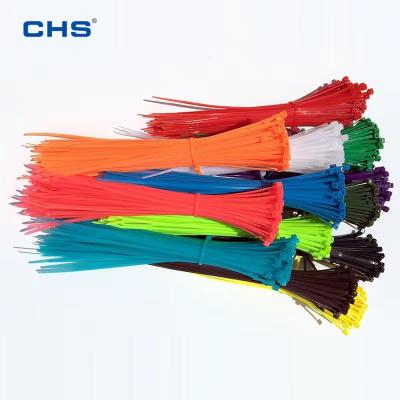 China High quality self-locking design CHS 6.8*200 nylon cable tie, plastic tie straps, industrial grade cable tie for sale