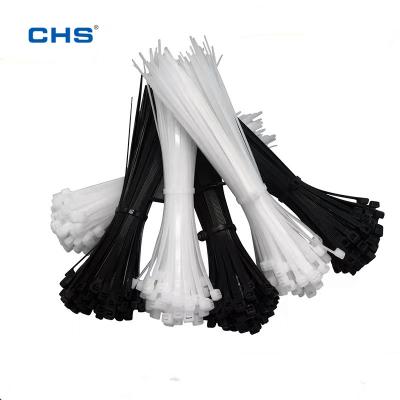 China High Quality Industrial Stop Retreat Design CHS 7.6*200 Cable Ties Lashing PA66 Self Locking Nylon Cable Ties for sale