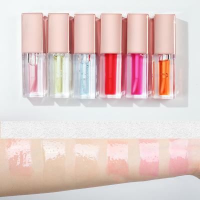 China Small Vegan Waterproof 5ML Moisturizing Lip Gloss Wholesale Lip Gloss Base Oil Lip Seasoning Clear Transparent Oil for sale