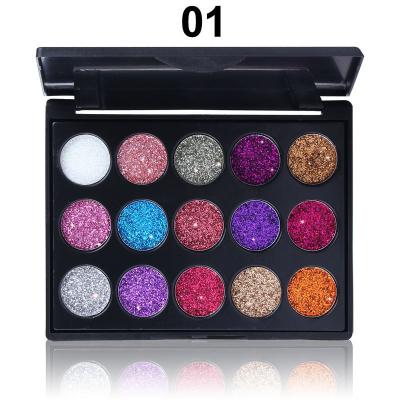 China High Waterproof Natural Long Lasting Color Eyeshadow Shimmer Dye Eyeshadow Palette Private Label Palette 15 for sale