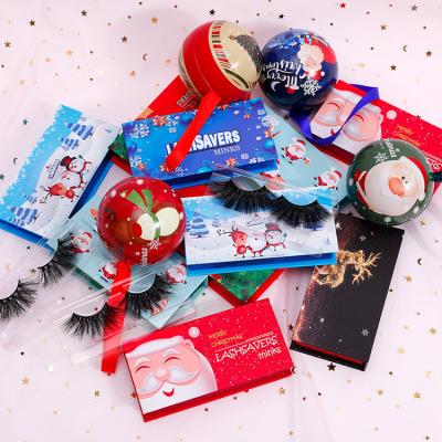 China High Quality Eyelash Box Manufacturer Reused False Eyelashes Box Manufacturer Christmas Gift Reused Materials Christmas Gift for sale