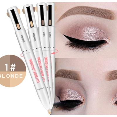 China 4 Color Ball Eyebrow Pen Wholesale Eyebrow Pencil 4 in 1 Eyebrow Pen for sale