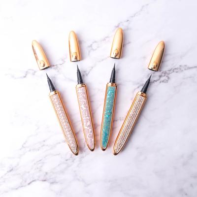 China Diamond Eyeliner Tube Adhesive Eyeliner Pen Custom Waterproof Clear Magnetic Glitter Wick Glue Pen for sale