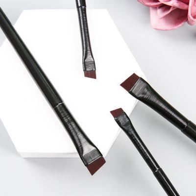 China Wholesale Angled Brush Eyebrow Eyeliner Brush Angled Eyebrow Flat Comb Professional Beauty Makeup Brushes For Lash Eye Brow Brush for sale