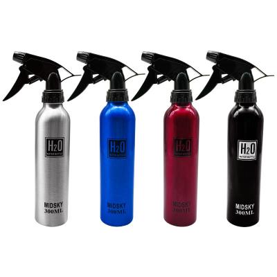 China Special Aluminum Hairspray Bottle For Barber Shop Hairdresser Spray Bottle 300ml Aluminum Spray Bottle for sale