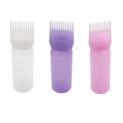 China Plastic Hair Dye Applicator Sweep Hair Dye Empty Shampoo Bottle Oil Dispensing Salon Dye Hair Coloring Styling Tool for sale