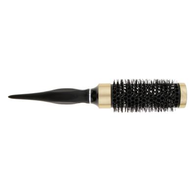 China nylon & Aluminum & ABS 5 Sizes Round Barrel Hair Brush Thermal Aluminum Salon Styling Roller Comb For Dry Curling Straightening Hair Care for sale