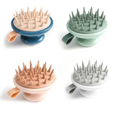 China 1Pcs Silica Gel Shampoo Brush Scalp Shampoo Brush Portable Hair Care Comb Handheld Meridian Hair Comb Shower Brush Massager for sale