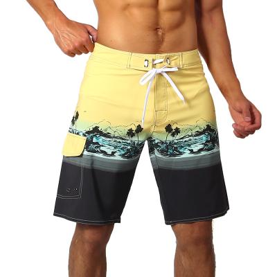 China Plus Size Custom Design Your Own Swim Shorts With Zipper Pocket Swimwear Swim Trunks Men Stretch Board Shorts for sale