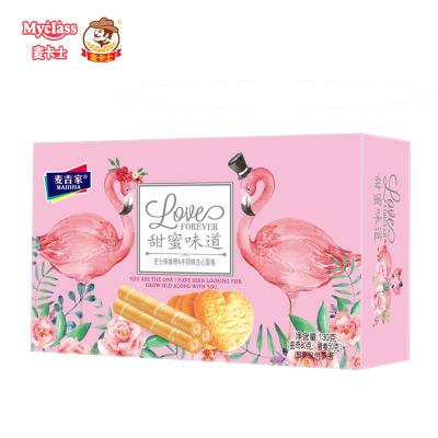 China Natural Cheese Flavor Cookie And Milk Flavor Egg Rolled Gift Packing Cookie / Egg Cookie zu verkaufen