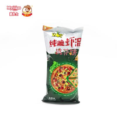 China Custom Excellent Healthy Breakfast Cookie Flavor Pizza Cookie Shape Pizza Tea Time Vegetable Cookie for sale