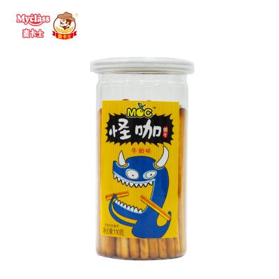 China Wholesale 110g Low-sodium Canned Long Cookie Flavor Milk Delicious and Good Price Cookie Stick Stick for sale