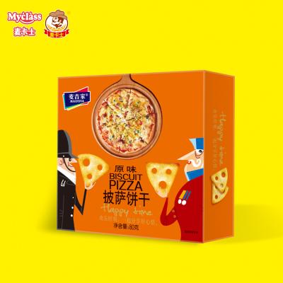 China China cracker biscuit suppliers pizza tea biscuit custom original normal time and crispy pizza flavor delicious cracker for sale