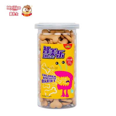 China China Supplier Low-sodium Healthy Delicious Bear Milk Flavor Kids Main Cookie Shape Soft And Crispy Semi Hard Biscuit for sale