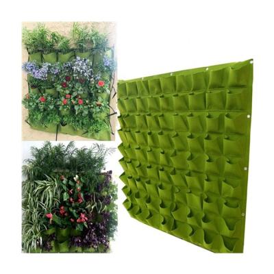 China New Eco-friendly Indoor Outdoor Wall Hanging Planter Vertical Felt Garden Plant Grow Container Bags for sale