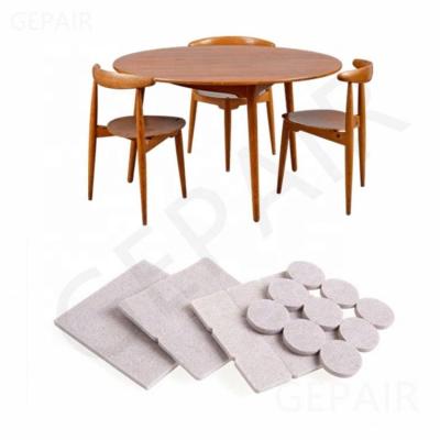 China Handmade Wooden Chair Leg Pads Furniture Adhesive Floor Pads Felt Pads for sale