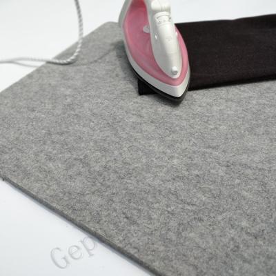 China PORTABLE 5mm Thick Vertical Landing Pad Mat Pressed Merino Wool Felt Table Protector Mat For Ironing Table Board for sale