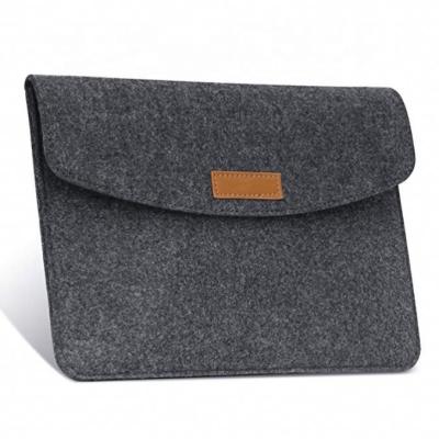 China Factory Price Fully Protective 11inch 13inch Felt Lightweight Leather Laptop Sleeve Bag Bags For Macbook Pro Air for sale