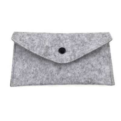 China With USB Felt Gray Ladies Coin Purse Wallet Custom Multifunctional Felt for sale