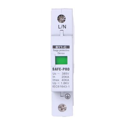 China DC SPD Solar Electricity Safety 1P BY1-C BY1-C Surge Protector Protective Devices 1200V for sale