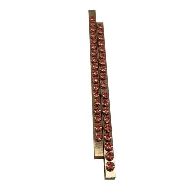 China Single Row 08 Electrical Wire Screw Terminal Ground Copper Earth Tie Bar for sale