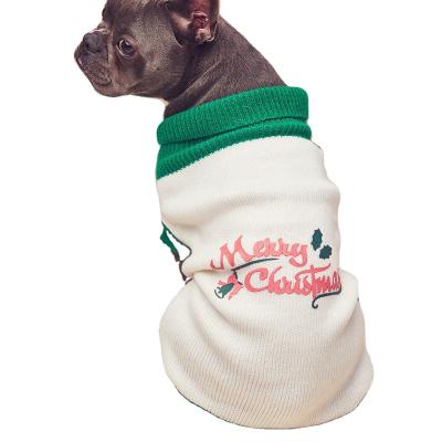 China Sustainable Pet Apparel Christmas Sweater Warm Autumn Winter Dog Apparel for sale