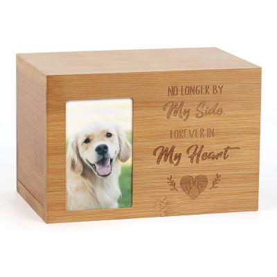 China Viable Pet Memorials Urn America Gift OEM Customized Europe Cats Box Logo Item Decorative Style Packing Northern Wooden Board Color Feature for sale