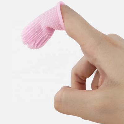 China Cotton Top Selling New Style Pets Toothbrush Pampers Oral Detergent Dog Finger Toothbrush for sale