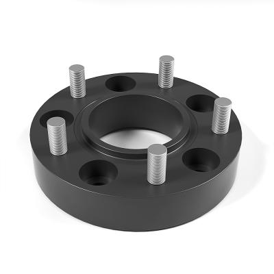 China 7075 Aluminum Black 6*139.6 25mm Wheel Spacer Adapters 6 Lug Studs M12*1.5 for sale