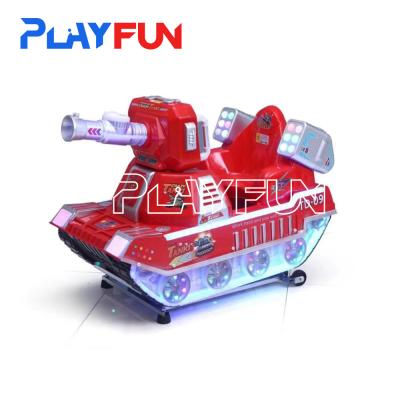 Cina Ingrosso Commerciale Monete elettrica Gioco azionato Musica Swing Machine Giostre per bambini Super Tank Rocking Car con Mp5 Sc in vendita