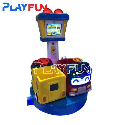 China Playfun  smart and cute design   Gogo beep 2 players  kiddie ride   kiddie swing carnival ride for sale