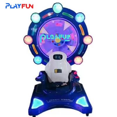 China Fuera de los supermercados Happy Ferris Wheel Juego de Arcade Pequeño Girar hacia arriba y hacia abajo Coin-Op plástico Kidie Ride Swing Kid Machi en venta