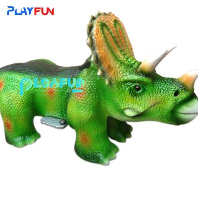 China Triceratops accionado por monedas motorizado dinosaurio batería automóviles caminantes animal paseo para supermercados al aire libre en venta