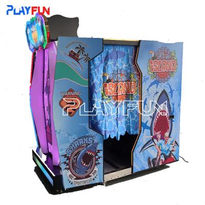 China Indoor Playground 55 Inch Screen Coin Operated Let's Go Island Gun Shooting Gun Simulator Arcade Video Game Mac for sale