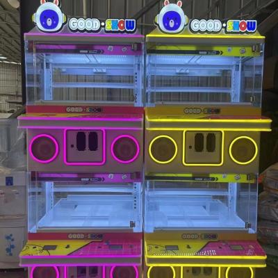 China Playfun    new lightful  happy house 4 players good show   boutique doll machine coin catch  toy crane game machines for sale