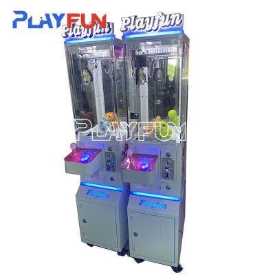 China Playfun platform hot coin operated claw crane machine Mini claw machine plush toys for sale