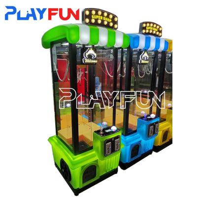 China Playfun super shop mini crane claw machine Coin operated game toy grab machine for sale